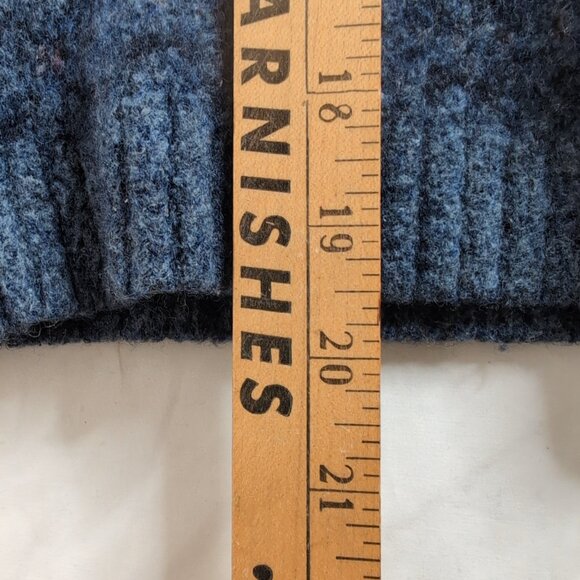 Harley of Scotland Women's Blue Cardigan Premium Knitwear No Buttons, Size XL - Picture 9 of 9